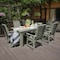 Highwood Usa Weatherly 7pc Rectangular Outdoor Patio Furniture Dining Set 84 x 42 AD-ST7WL1CO5AA-EUC - alternate 3